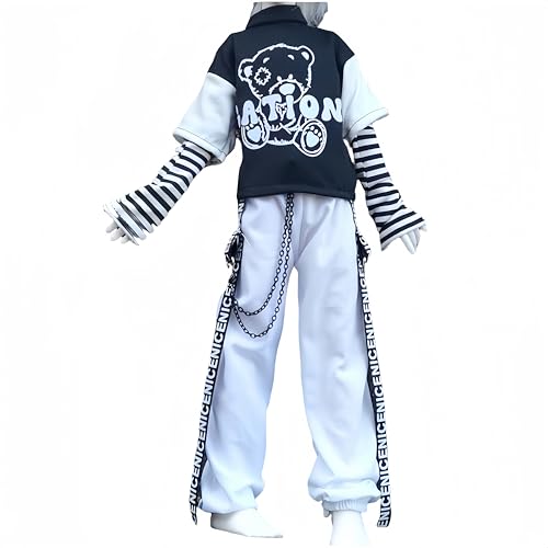 Vêtements de poupée BJD 1/6 : ensemble t-shirt et pantalon faits main AMITD