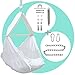 AMANKA Berceau à ressorts pour bébé avec chaîne de 100 cm – Crochet de plafond – Hamac avec ressort et matelas