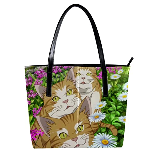 Sac à main fourre-tout marguerite en cuir PU pour vos journées d'été