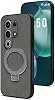 Funda para Teléfono Compatible con itel S25 Ultra Gris | Tapa Magnética con Protección de Cámara a Prueba de Golpes 2 en 1 1