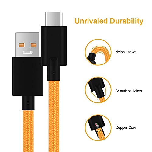 Image of Original 30w Fast Charging Type mclaren Edition Charging Cable for One Plus 6t /7 /7t /7t pro USB 1 Meter Round Nylon Braided Cable