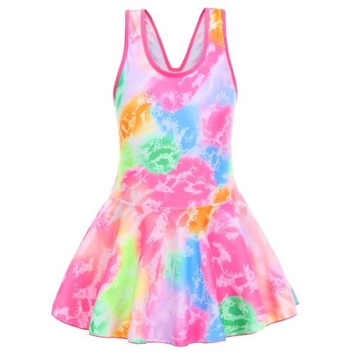 Image of Girls One Piece Unicorn Swimsuit Mermaid Swimwear Rainbow Bathing Suit