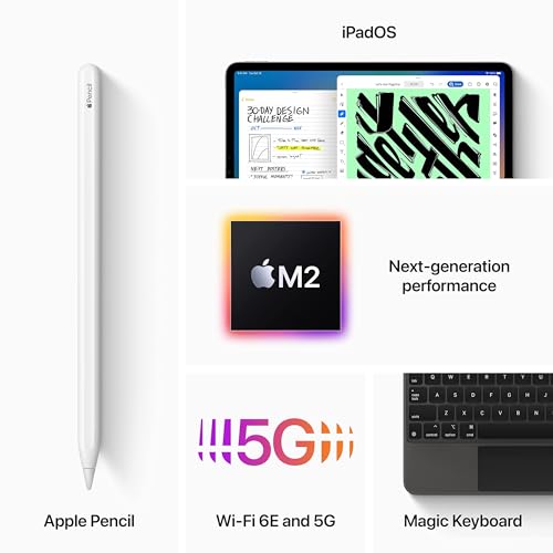 Image of Apple 2022 iPad Pro (12.9-inch, Wi-Fi + Cellular, 1TB) - Space Gray (Renewed)