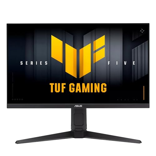 ASUS TUF Gaming VG27AQML5A, Monitor Gaming da 27' Quad HD Fast IPS (2560x1440), 0,3ms Response Time, 300Hz, G-SYNC, AMD FreeSync e ELMB SYNC, Altoparlanti, DisplayPort, HDMI e USB-C, Gaming AI, Nero