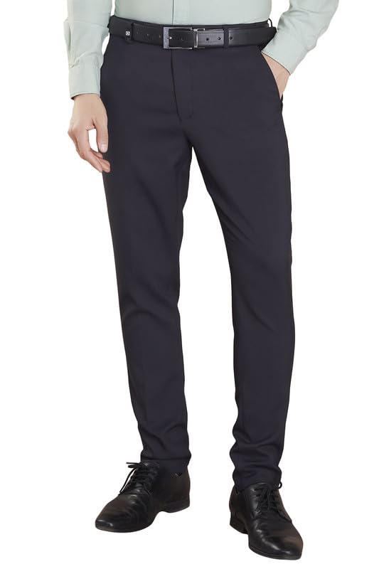 Men Slim Fit Stretchable Formal Trouser Wrinkle Resistant Tailored Fit Office Wear Pant-picture-51