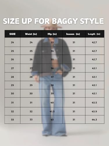 Women's Adjustable Wasit Baggy Jeans with Snap-Button Waistband Wide Straight Leg High Rise Jeans Denim Pants Y2K Trousers2