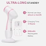 Facial Cleansing Brush, Waterproof Dual-Rotation Face Scrubber Exfoliator with 3 Brush Heads and 2 Adjustable Speeds, Rechargeable Exfoliating Face Brushes for Cleansing and Skin Care (Pink) - Image 5
