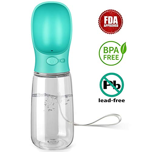 image for Pedy Dog Water Bottle, Pet Travel Water Bottle with ABS Food Grade Sma