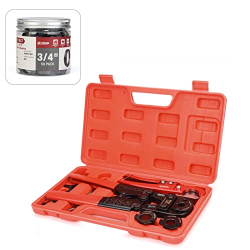 iCrimp PEX Pipe Crimping Tool Kit (100 Pack)
