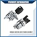 A ABSOPRO Ignition Lock Cylinder with Keys for Ford Fiesta 2011-2019 / Ignition Lock Cylinder Switch/Durable/Metal / 2 Pcs/Silver Tone Item Replacement