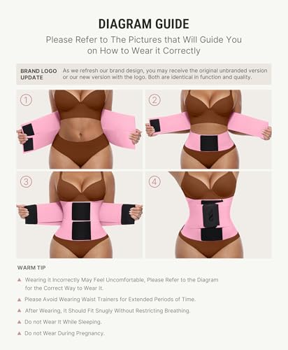 Image of FeelinGirl Waist Trainer Belt Waist Cincher Trimmer Ab Belt Tummy Control Body Shaper with Triple Wrap Women and Men