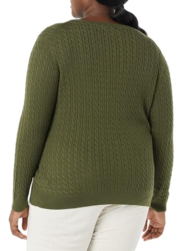 Image of Amazon Essentials Women's Lightweight Cable Knit Long Sleeve Sweater