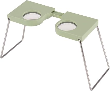 Wearable 4X Pocket Stereoscope - Lightweight Microscope with Adjustable 55-75 mm Lens Distance, Essential for Examiners, Surveyors, Engineers & Architects