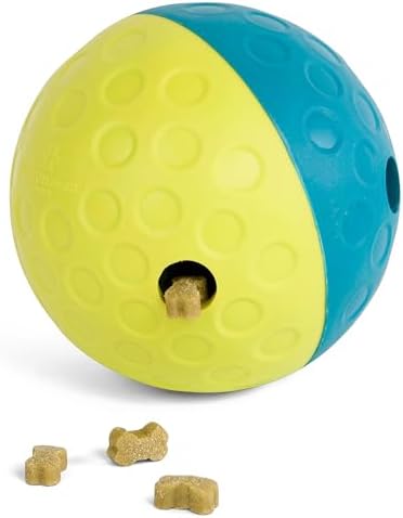 Outward Hound by Nina Ottosson Treat Tumble Interactive Puzzle Ball Dog Toy, Level 1 Beginner, Blue, Small