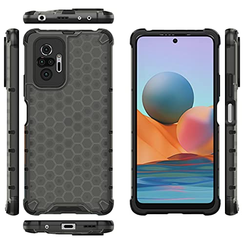 Image of Glasgow Back Case Cover Designed for Mi Redmi Note 10 Pro - Black