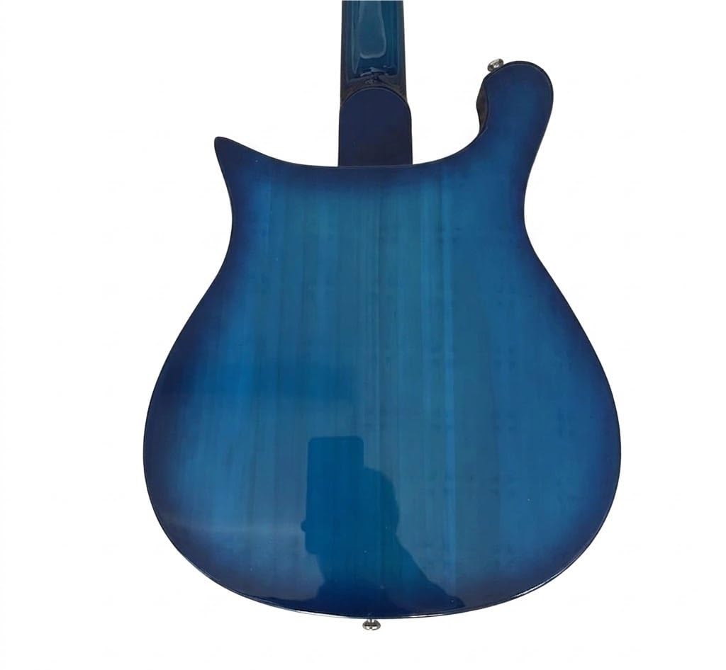 Chitarre elettriche a corpo solido a 12 corde, chitarra elettrica Blue Burst con intarsi triangolari e pickup, Guitarra Electrica for rock classico, 39 pollici