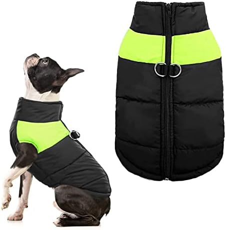 Pet Dog Cat Coat with Leash, Cold Weather Dog Warm Vest Jacket Coat,Pet Winter Clothes for Small Medium Large Dogs Puppy Teddy Chihuahua Jacket Vest Costumes