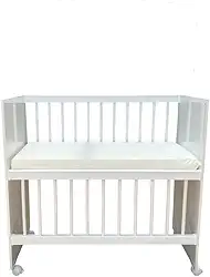 Mini Berço Moisés c/Colchão-Rodízios-Certificado