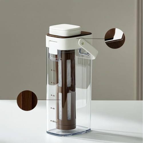 Image of Airtight Cold Brew Coffee Maker Fine-Mesh Cold Brew Pitcher, White
