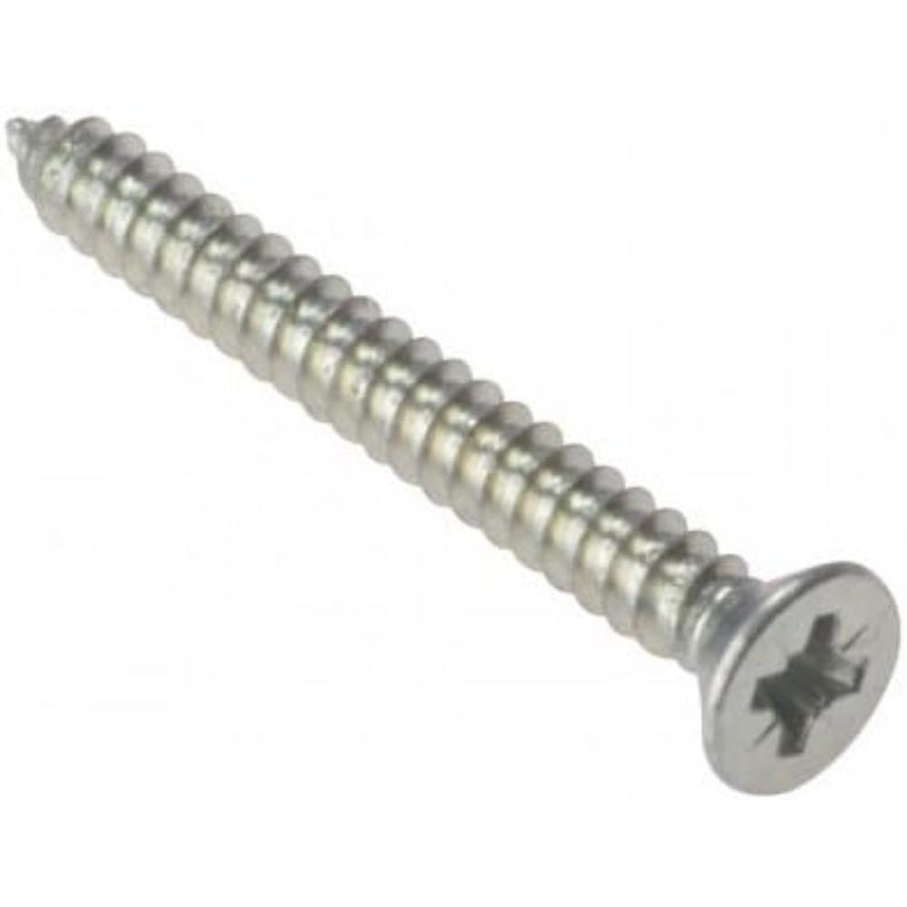 Forgefix White Stcsk1148zp Self-Tapping Screw Pozi Compatible Csk Zp 1.1/4In X 8 Box 200