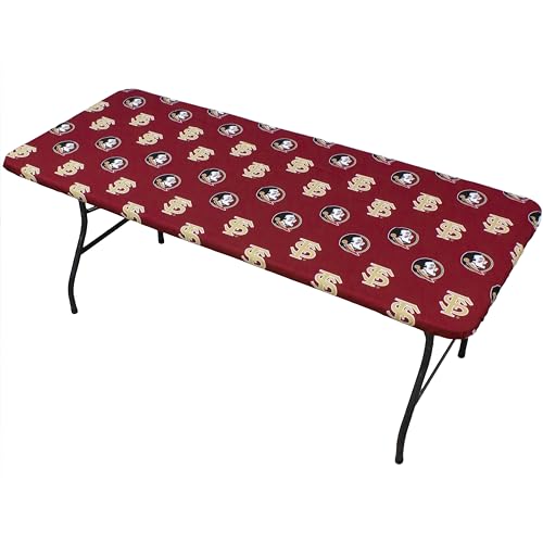Florida State Seminoles Tailgate Fitted Tablecloth, 72" x 30", 6 ft Table by College Covers - Image 2