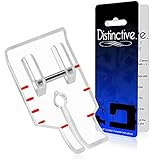 Distinctive Standard Clear 1/4” Quilting/Sewing Machine Presser Foot - Fits All Low Shank Snap-On Singer*, Brother, Babylock, Euro-Pro, Janome, Kenmore, White, Juki, New Home, Simplicity, Elna + More!