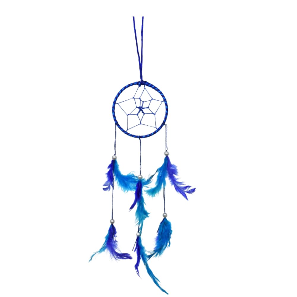 Dream Catchers, Wall Hangings, Home Decor, Handmade Dream Catcher Handmade Hangings for Positivity Blue Small-image-11
