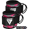 RDX Ankle Straps for Cable Machines Resistance Bands Attachment, 7mm Neoprene Padded 10”x4”, Gym Wrist Cuff Women Men Home Fitness, Weight Lifting D-Ring Booty Leg Workout Curls Kickbacks Hip Abductor