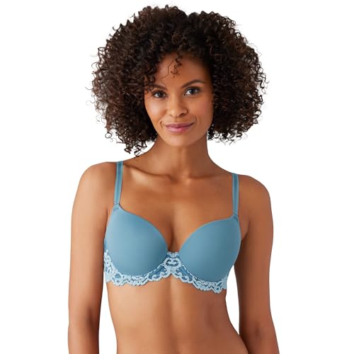 Wacoal Women's Instant Icon Contour Bra, Provincial Blue/Angel Falls, 38D