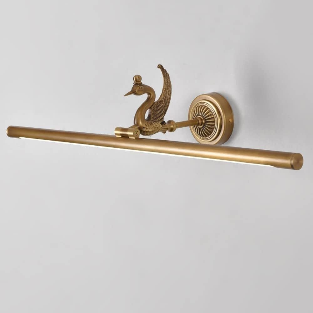 Jybnbbe Brass Retro Linear Wall Light, Copper Adjustable Wall Lamp Vanity Wall Sconces For Powder Room Bath Mirror Front Bar/Brass/75Cm/29.53In,-75Cm/29.53In