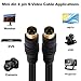 YARCHONN S-Video Cable 4 Pin Mini Din SVideo Male to Male Extension Cable,SVHS Lead Cord Male Connector for HDTV VCR DVD Projector Camera Camcorders -1.5M-2Pcs (ML)