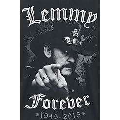 Motörhead Lemmy – Forever Homme T-Shirt Manches Courtes Noir Regular/Coupe Standard - Les Beatles, Paul McCartney, John Lennon, RIngo Starr, George Harrison Motörhead Lemmy - Forever Homme T-Shirt Manches Courtes Noir Regular/Coupe Standard – Image 3