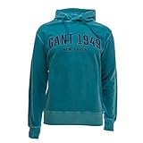 GANT Herren D2 1949 Sweat Hoodie Kapuzenpullover, Aqua Green, S