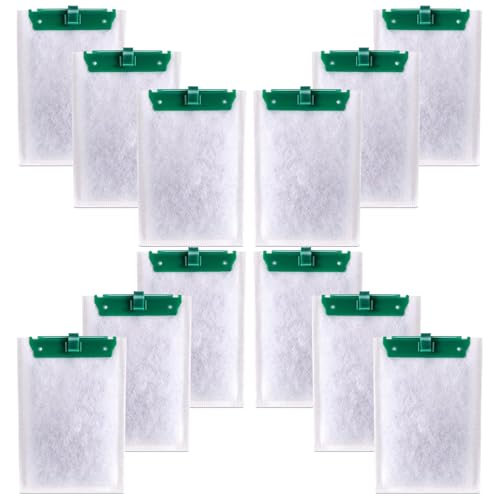 Image of 12 Pack Medium Filter Cartridges Compatible with Tetra Whisper Bio-Bag Filters Medium,for Whisper 10i /IQ10 /PF10 and Repto Filter 90 GPH,for Aquarium Filter Cartridge