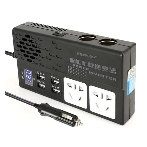 Onduleur de voiture 12v 24v 220v convertisseur de puissance camion 200W