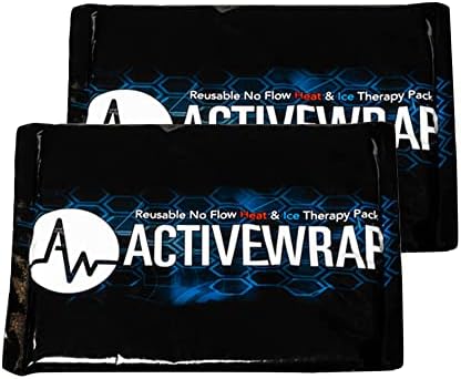 ActiveWrap - Ice Packs for Injuries Reusable Gel Packs, Hot Cold Packs for First Aid, Pain Management, Injury Recovery and More, 2-Piece Ice Packs with Dual Layer Pouches,  for use with ActiveWrap Foot, Wrist,Elbow Ice Wraps. Small, 4.5 x 6.5 inches
