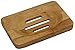 Produktbild TREELY "Eva edle Natura Seifenschale aus Holz BZW. Bambus - Handgemachter Seifenhalter, eckig abgerundete natürliche Seifenbox/Ablage für Handseife, Kernseife und Aleppo-Seife