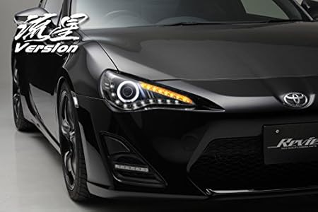 Amazon 純正ハロゲン車 インナーブラック 流星バージョン トヨタ 86 Zn6 3ｄライトバー付き Ccflイカリングプロジェクター ヘッドライト Ledテープ 車 バイク