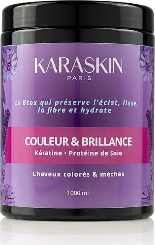 Masque Hydratant Cheveux Colorés Abîmés Lissant Kératine 1000 ml