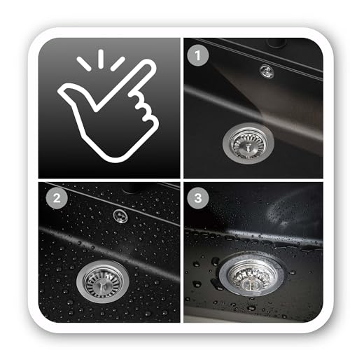 Cleangang BLACK*AS*FACT Set für schwarze Spülen & Armaturen – Reiniger 500 ml + Imprägnieröl 100 ml – Entfernt Kalk‑ & Wasserflecken, schützt schwarz mattierte Oberflächen – vegan & mikroplastikfrei