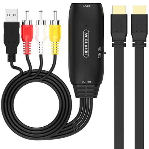 Convertisseur HDMI vers RCA adaptateur de signal pour console PS4 et lecteur DVD