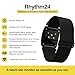 Scosche Rhythm 24 Fitness Armband: Hyper Accurate Tracking with Dual Band ANT+ & BLE Bluetooth, Heart Rate Monitor, Waterproof & Dustproof, Built-in Memory for Peloton, Wahoo, Strava & More