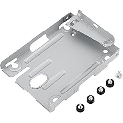 Discos Pesas 1 Pulgada Soporte de Montaje HDD para Unidad de Disco Duro Super Slim de Playstation 3 para PS3, Adaptador de Soporte de Disco Duro HDD de 2,5´´con Tornillos para Sony PS3 CECH-400X