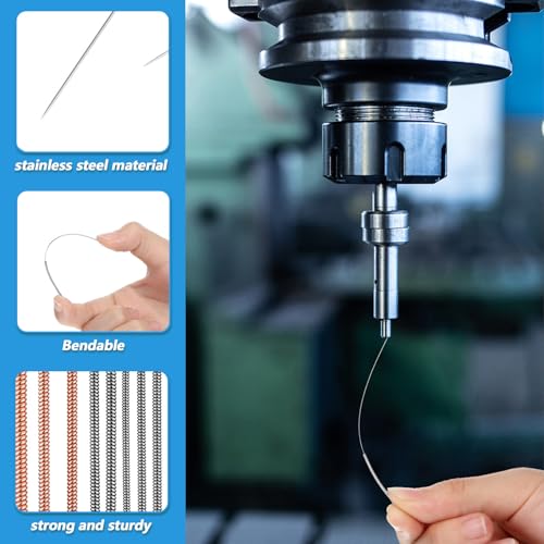 DOPENSPI 20 Stück 3D-Drucker-Düsenreinigungsset, 0,15–1,0 mm Düsenreinigungsnadel 3D-Drucker-Düsenreinigungsnadeln mit Kunststoff-Aufbewahrungsrohr Edelstahl-Drucker-Zubehör Nozzle Cleaning Tool Kit