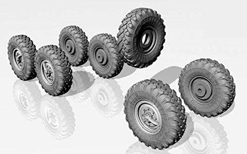 Armory AC7257-1/72 - ZiL-131 Wheels w/M-93 Tires Resin superdetailing Set