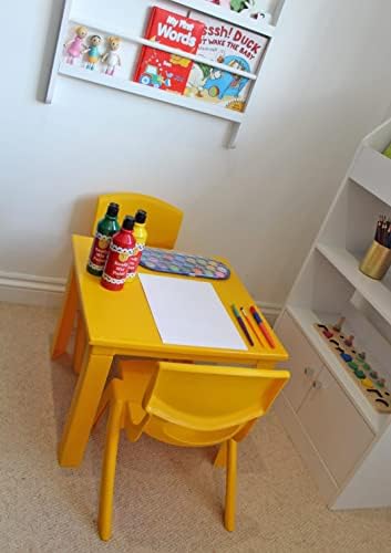 Yellow Stackable Kids Children Plastic Chair