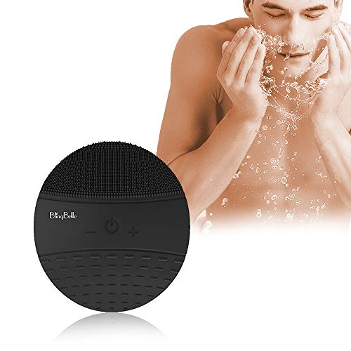 ELEVEN EVER Sonic Face Cleanser and Massager Brush,Rechargeable IPX7 Waterproof Silicone Facial Cleansing