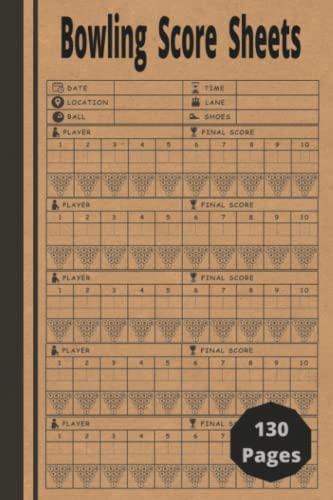 Bowling Score Sheets: Record and Track of Your Game