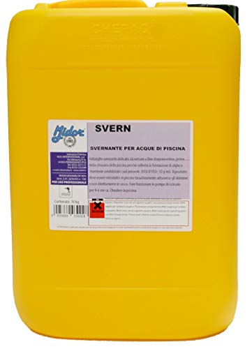 Midor SVERNANTE per Piscina Liquido 10kg, antialghe, Trattamento Invernale battericida, Permette Il Mantenimento Corretto dell'Acqua Durante Il Periodo di Non utilizzo, Made in Italy