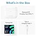 Cearvol Diamond X1 Replacement Charging Case - Portable Charger Accessory for OTC Hearing Aids | 24 Extra Hours | Quick Charge | Available in Black & White (White(Charging Case Only))